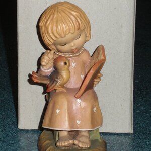 6" ANRI FERRANDIZ Hand Carved Wooden Figurine “The Choral Girl” SIGNED With Box!